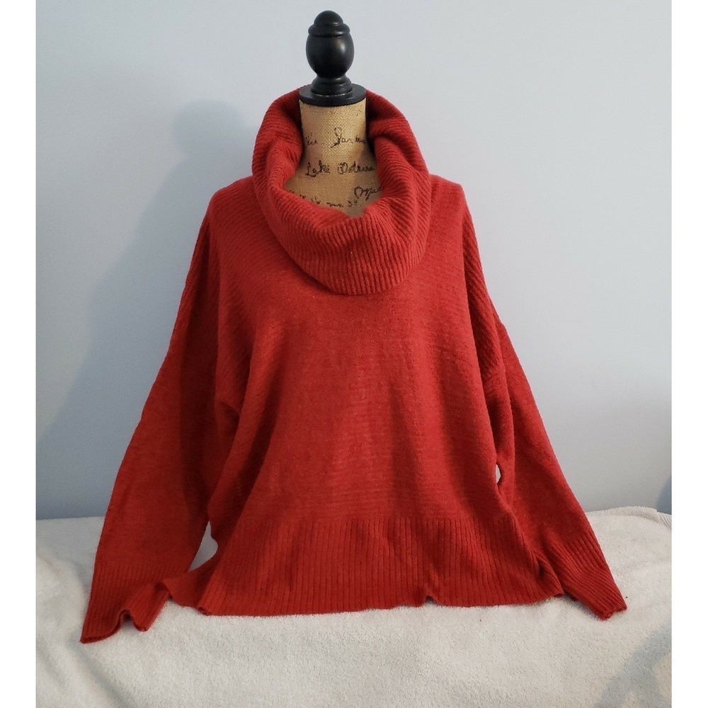Time & Tru Womans Plus Size Sweater NWT Red Size XXL
